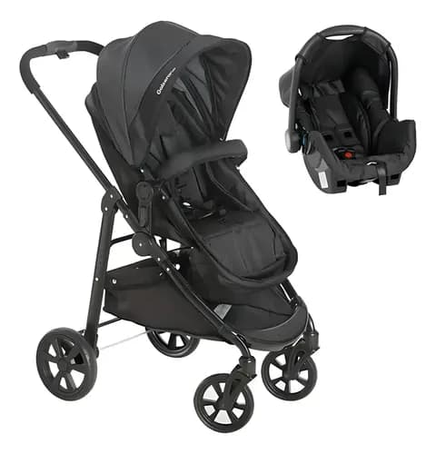 Carrinho de bebê de passeio Galzerano Olympus travel system preto