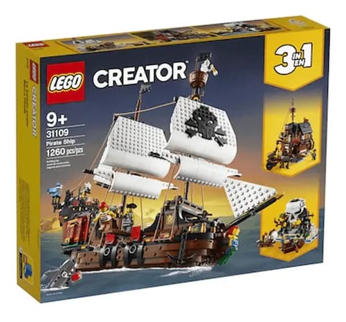 Lego Creator 31109 Navio Pirata 3 Em 1