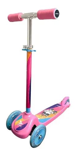 Patinete Infantil Com 3 Rodas Unicórnio New Atrio - Es459 Rosa Unicórnio