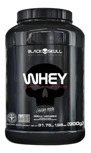 Whey Protein 900g Baunilha - Black Skull - Isolado