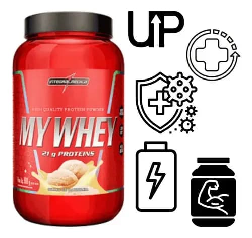 Whey Protein Integralmédica Concentrado My Whey 900g Sabor Chocolate