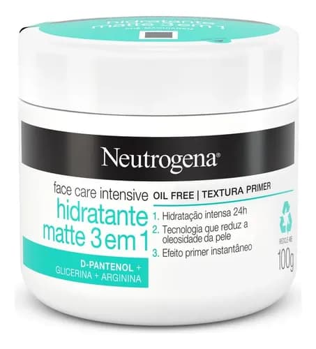 Creme Hidratante Efeito Matte Facial Neutrogena Pote 100g