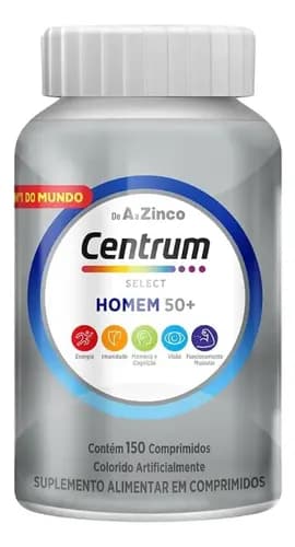 Multivitamínico para Idosos Centrum Homem Select 50 + 150 Comprimidos