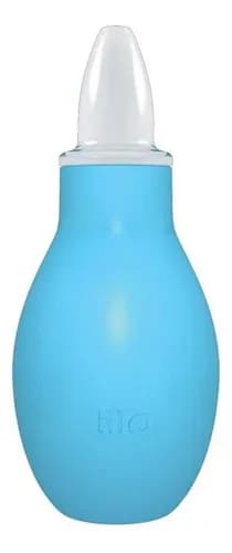 Aspirador Nasal Manual Infantil Lillo Bico Anatômico Azul Livre de BPA