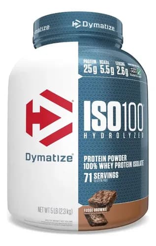 Whey Protein Iso100 Dymatize Hidrolisado 2,3kg Sabor Fudge brownie