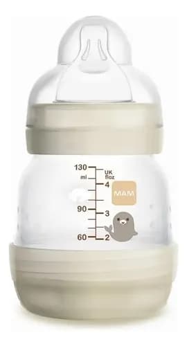 Mamadeira Mam Easy Start 130ml Neutra Bege 0m