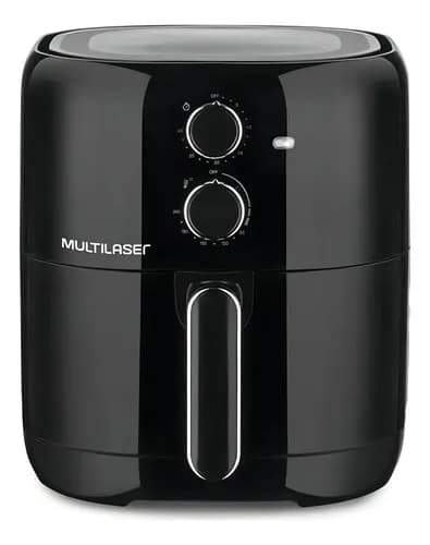 Fritadeira Air Fryer Multilaser 4,2l Sem Óleo Gourmet Cor Preto