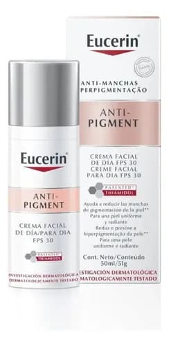 EUCERIN Creme Facial Antimanchas Dia FPS 30 50ml, Anti-Pigment, Clareador, Thiamidol, Diurno