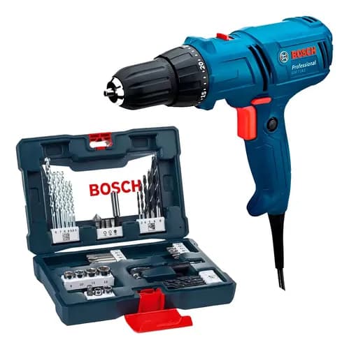Parafusadeira Furadeira 400w Com Estojo Brocas Pontas Bosch