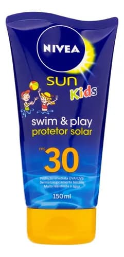 Protetor solar Nivea Sun Kids Swim & Play 30FPS 150mL