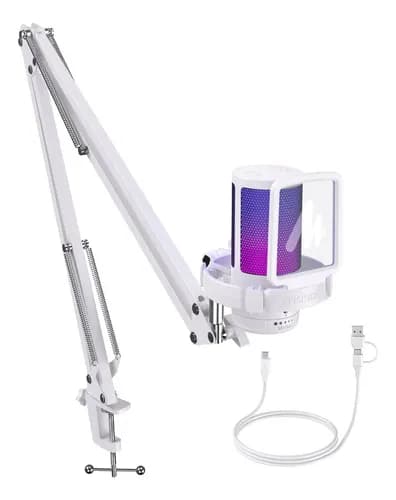 Microfone Maono DGM20 DGM20S Condensador Cardioide cor branco