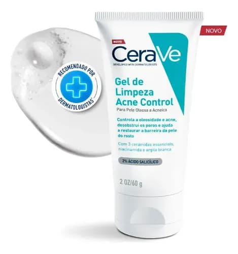 Gel de Limpeza Antiacne para Pele Oleosa Acne Control CeraVe 60g