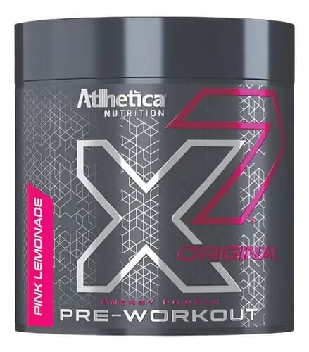 Pre Treino Atlhetica X7 300g Pink Lemonade Beta Alanina Taurina Cafeína