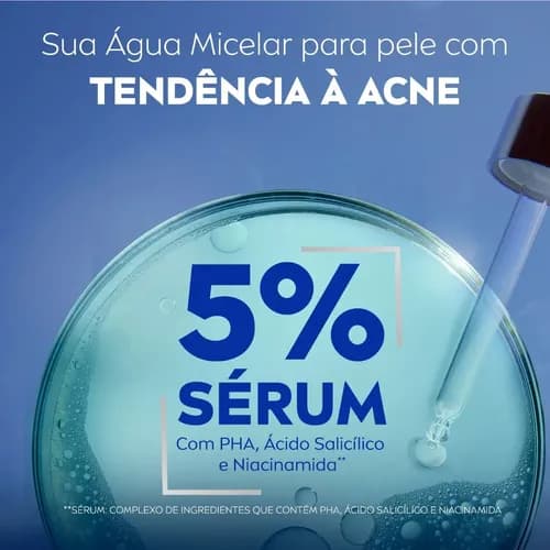 Nivea Água Micelar Bifásica Acne Control 200ml Todo Tipo De Pele Dia/noite