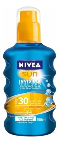 Protetor Solar Nivea Sun Invisible Spray 150ml Fps 30