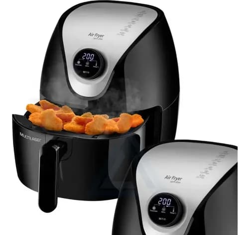 Fritadeira Eletrica Sem Oleo Air Fryer 1500w 4 L Multilaser Cor Preto