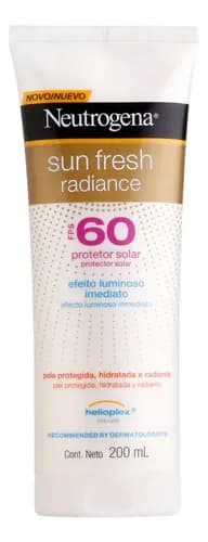 Protetor solar Neutrogena  Sun Fresh Radiance 60FPS  200mL