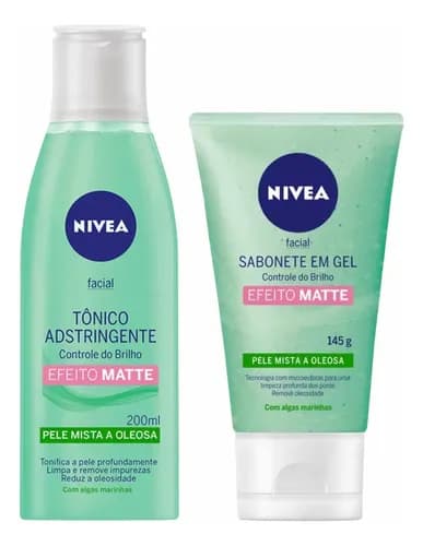 Nivea Sabonete Controle Brilho Tônico Facial Adstringente Tipo De Pele Oleosa Efeito Matte