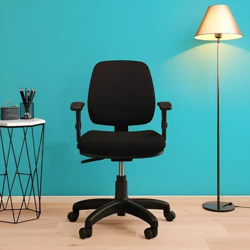 Cadeira Presidente Frisokar Job Ergonômica Preto com Encosto Reclinável