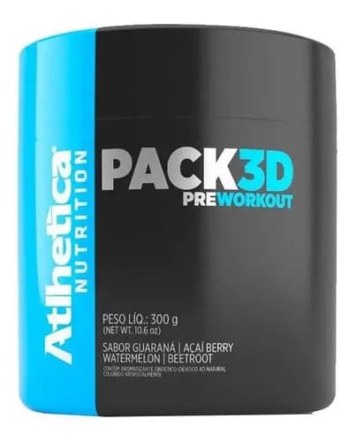 Pack 3d Pré-workout - 300g - Atlhetica