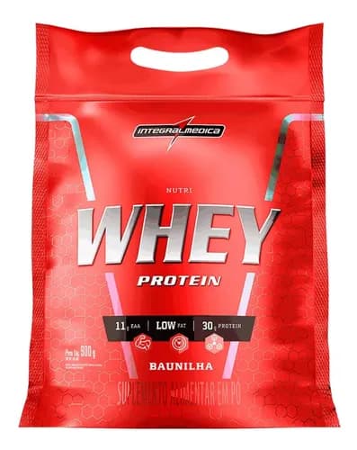 Nutri Whey Protein Baunilha 900g Refil Integralmedica