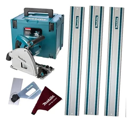 Serra Circular Elétrica Makita Serra Circular Sp6000j 165mm 1.3kw Azul-turquesa
