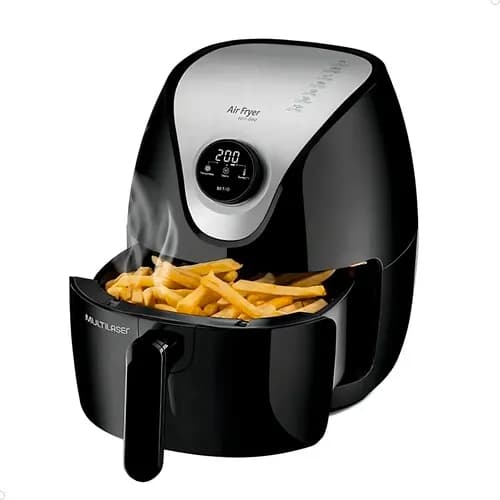Multilaser Gourmet CE169 air fry fritadeira digital 4L cor preto
