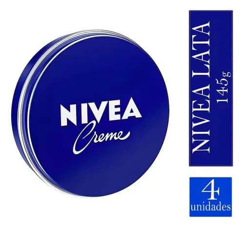 4 Und. Nivea Creme 150ml Lata Azul