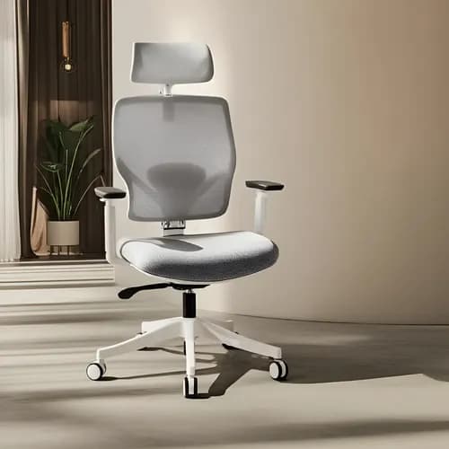 Cadeira De Escritório Dt3 Yura Ergonômica Branca