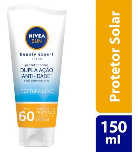 Protetor Solar Nivea Sun Beauty Expert Corporal Fps60 150ml