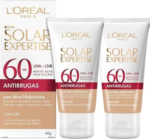 Kit 2 Loréal Expertise Protetor Antirrugas Com Cor Fps 60