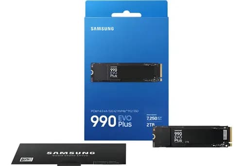 Ssd Samsung 990 Evo Plus 2tb Nvme M.2 - Pcie 4.0/5.0 - Leitura 7,250mb/s - Modelo MZ-V9S2T0B/AM