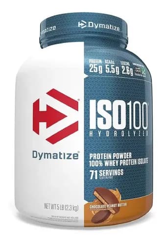 Whey Protein Iso100 Dymatize Hidrolisado 2,3kg Sabor Choco Peanut Butter