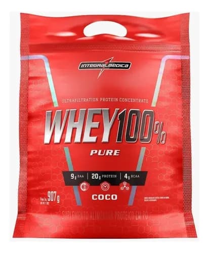 Whey 100% Pure Coco Pouch 900g - Integralmedica