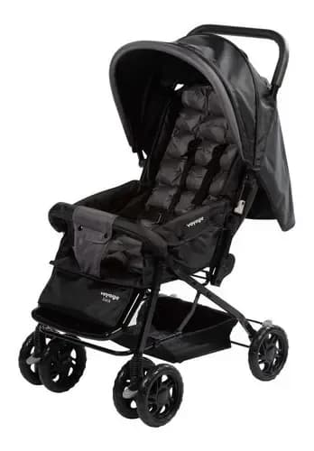 Carrinho De Bebê Retratil Luck - Voyage Cor Preto