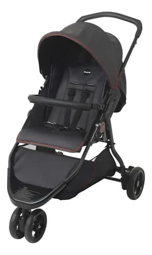Carrinho de Bebe CR3 Gray Red Burigotto