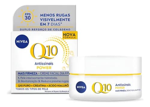 Creme Nivea Facial Antissinais Q10 Power Dia Fps 30 50g Dia/noite