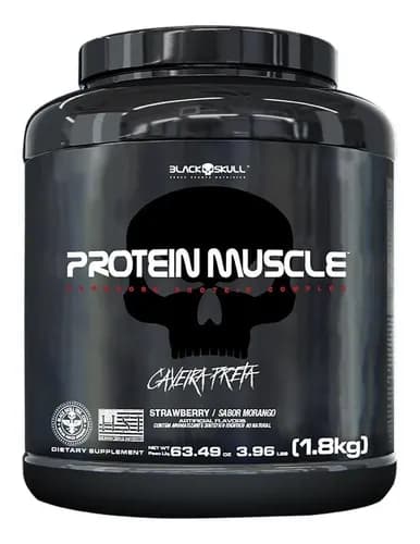 Protein Muscle Pote 1,8kg Whey Protein Black Skull