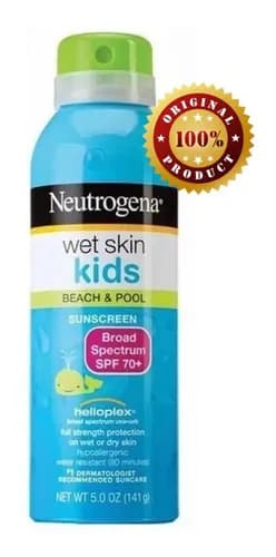 Protetor Solar Neutrogena Infantil Wet Skin Kids Fps70 Eua