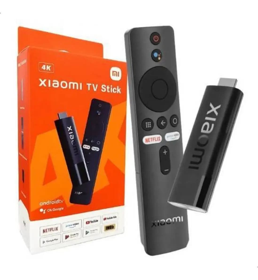 Xiaomi Mi Tv Stick 4k Controle De Voz Cor Preto