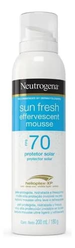 Protetor Solar Neutrogena Sun Fresh Mousse Eferv Fps70 200ml