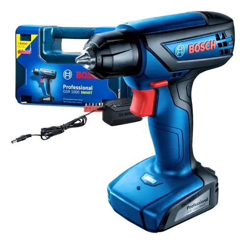 Parafusadeira Furadeira A Bateria Bosch Gsr 1000 Smart