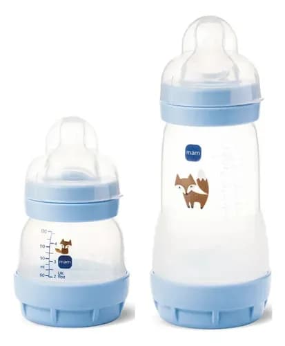 Mam Easy Start Kit 2 Unidades 260ml Azul Raposa