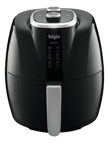 Air Fryer Fritadeira Elétrica Space 5 Litros Sem Óleo Elgin Cor Preto