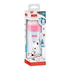 Nuk First Choice Mamadeira NUK First Choice Controle… · Material: polipropileno (PP) e silicone · Fluxo do bico: bico tamanho 2 (6m+) · Faixa etária: 6+ meses — foto 2 de 2