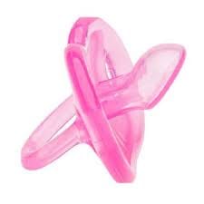 Chupeta Bico 100% Silicone Borboleta Tam 2 - Lolly · Cor: Azul · Modelo: Silicone Borboleta 2 — foto 2 de 3