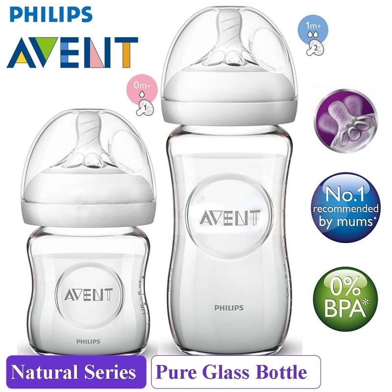 Mamadeira Vidro Philips Avent 240ml Transparente · Modelo: Vidro 240ml Avent — foto 5 de 5