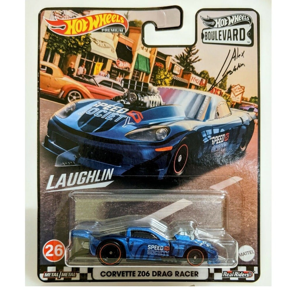 Corvette Z06 Drag Racer Boulevard Premium Hot Wheels · Cor: Azul — foto 6 de 7