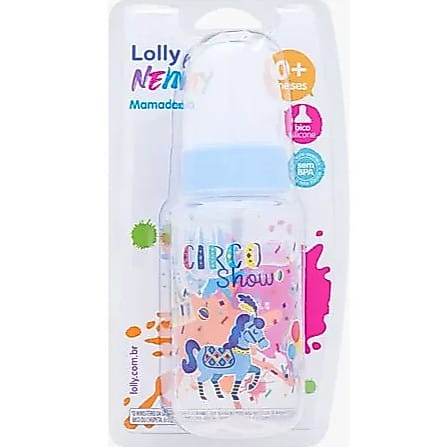 Mamadeira Lolly Silicone Animais 150ml Rosa BPA Free — foto 3 de 3