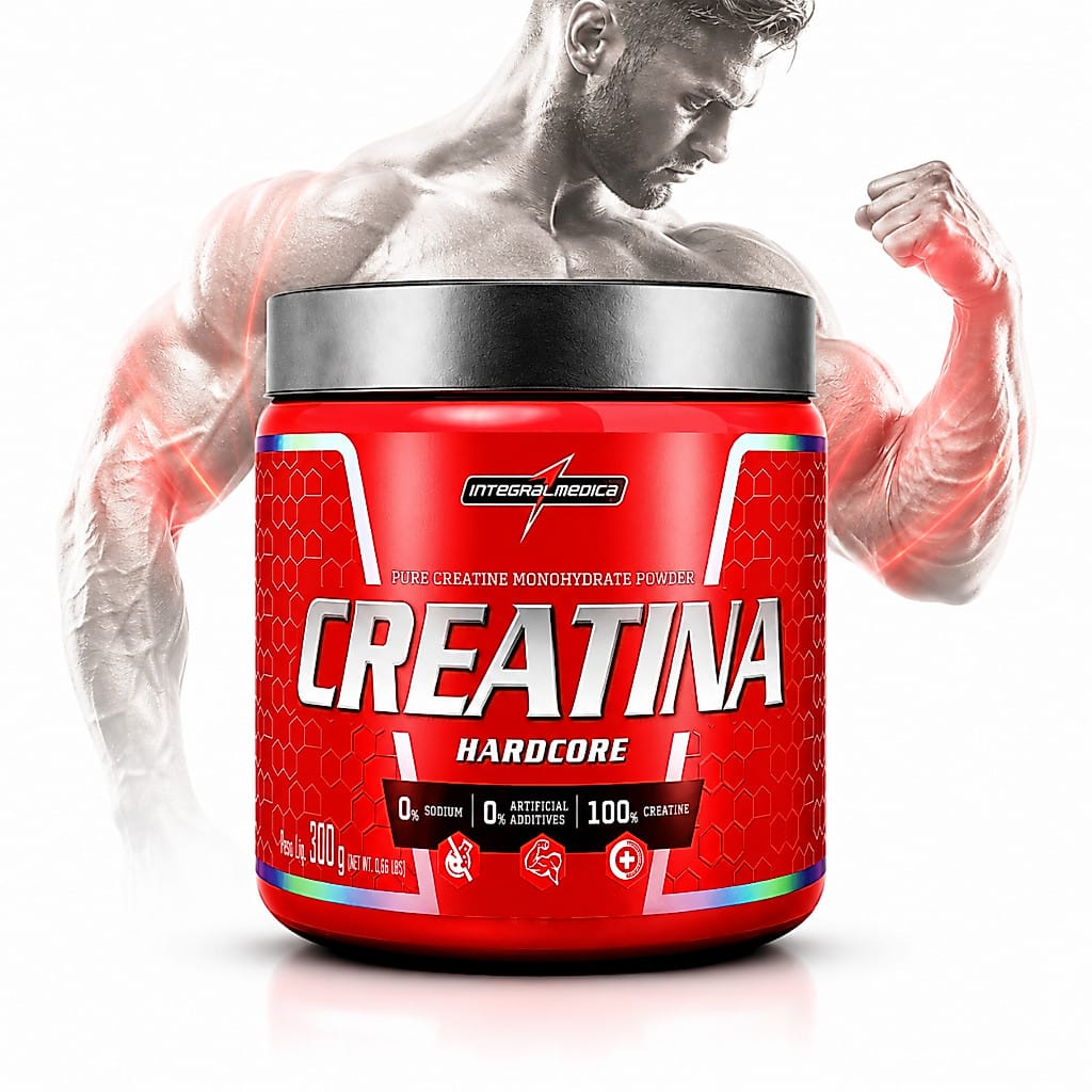Creatina 100% Pura Monohidratada 300g - Integralmedica Sem Sabor · GTIN 07793805956155 — foto 6 de 8
